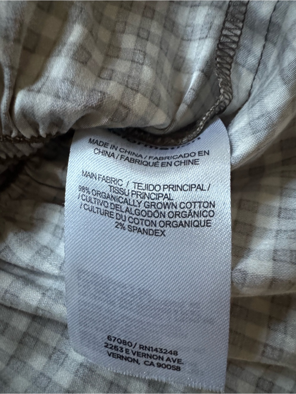 Reformation Olive Green Gingham Smocked Peplum Top - Picture 2 of 2